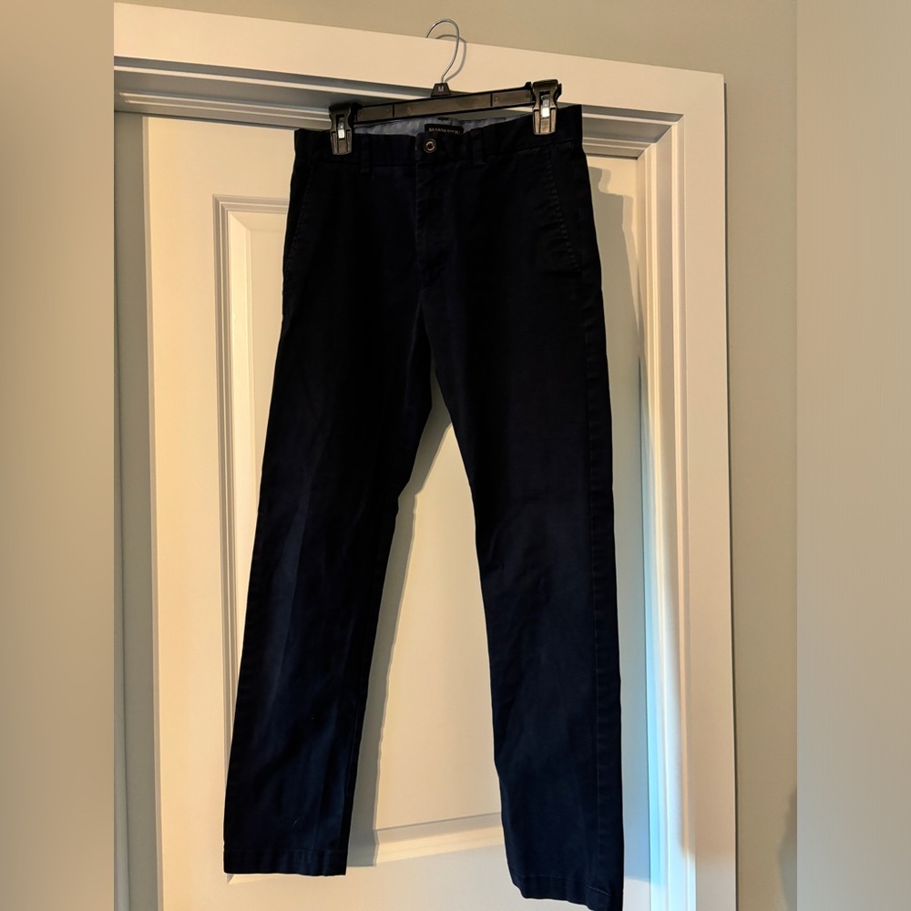 BANANA REPUBLIC Fulton Skinny Chino - Navy - 31x32 - Like New
